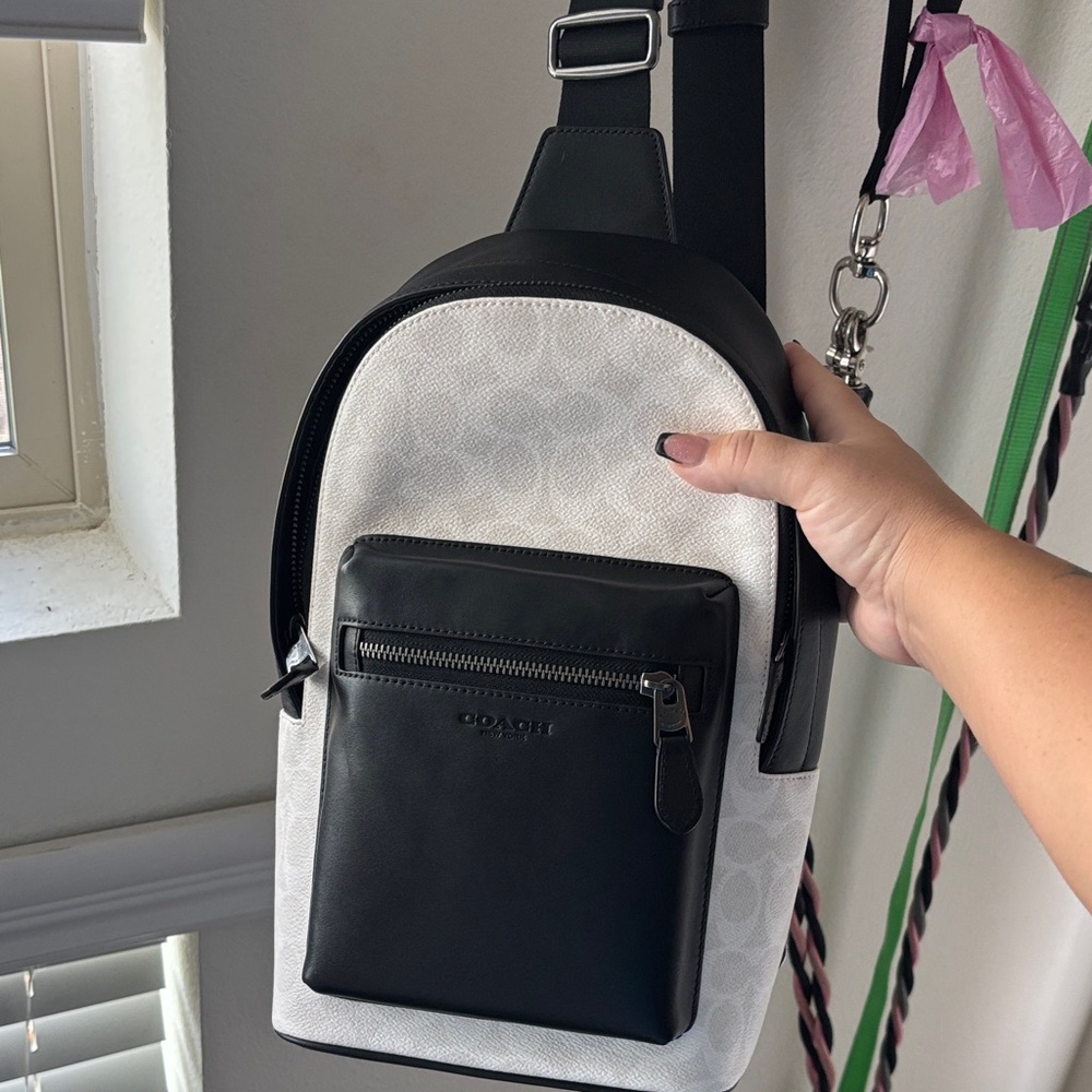 Coach Black and White Crossbody Bag - Picture 9 of 12